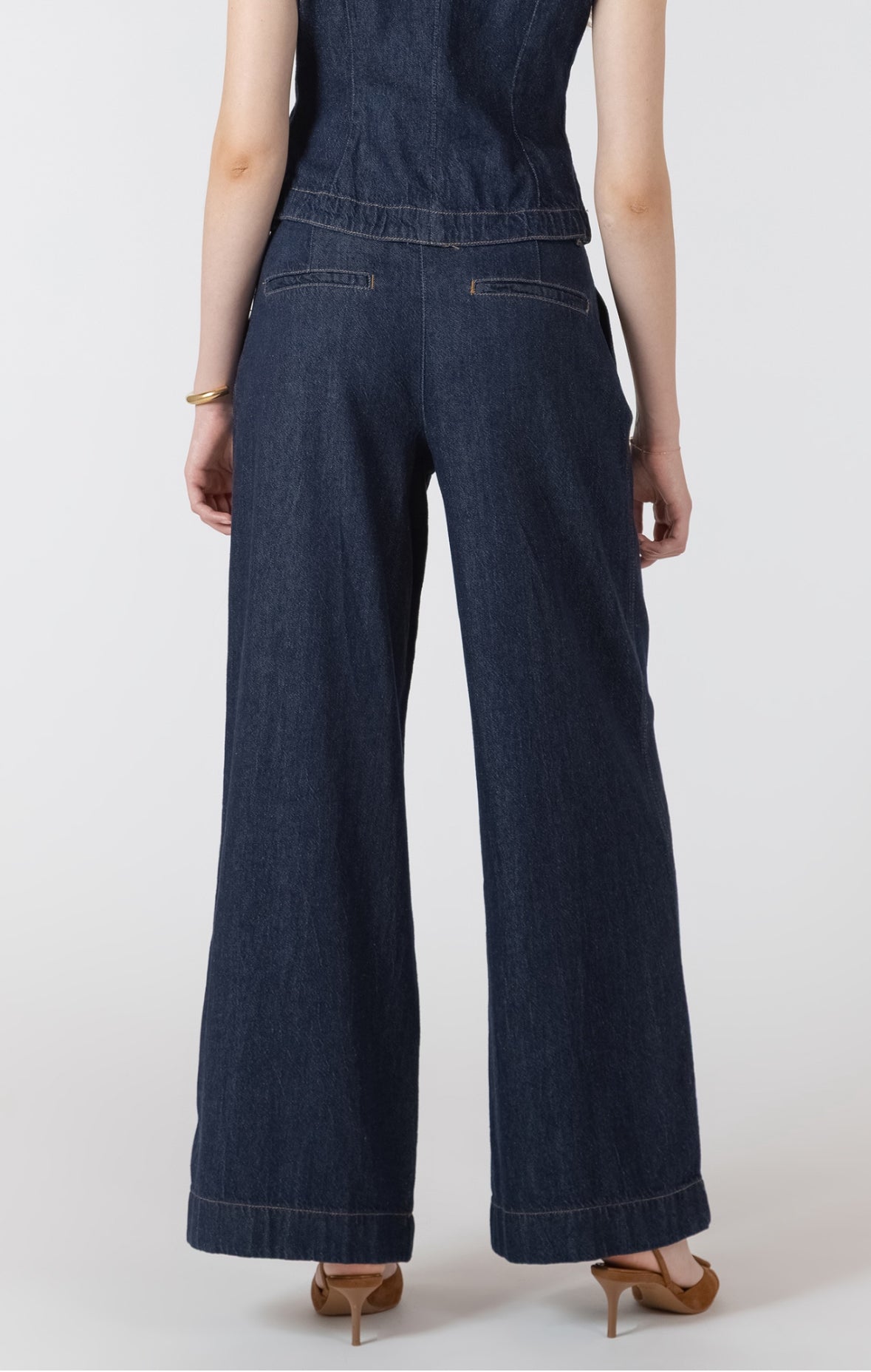 She Means Business Denim Trousers
