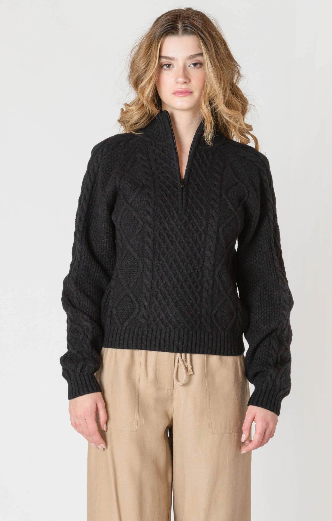 Chalet Cable Half Zip Sweater