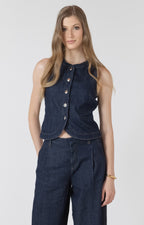 She Means Business Denim Top