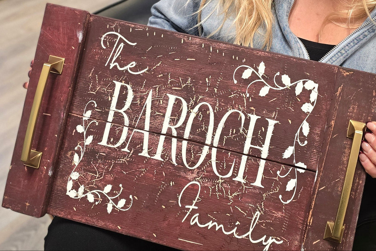 Custom Holiday Signs + Trays