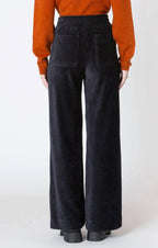 Black high waisted corduroy pants.